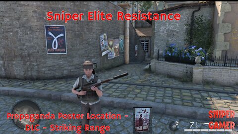 Sniper Elite Resistance Propaganda Poster Location - Striking Range