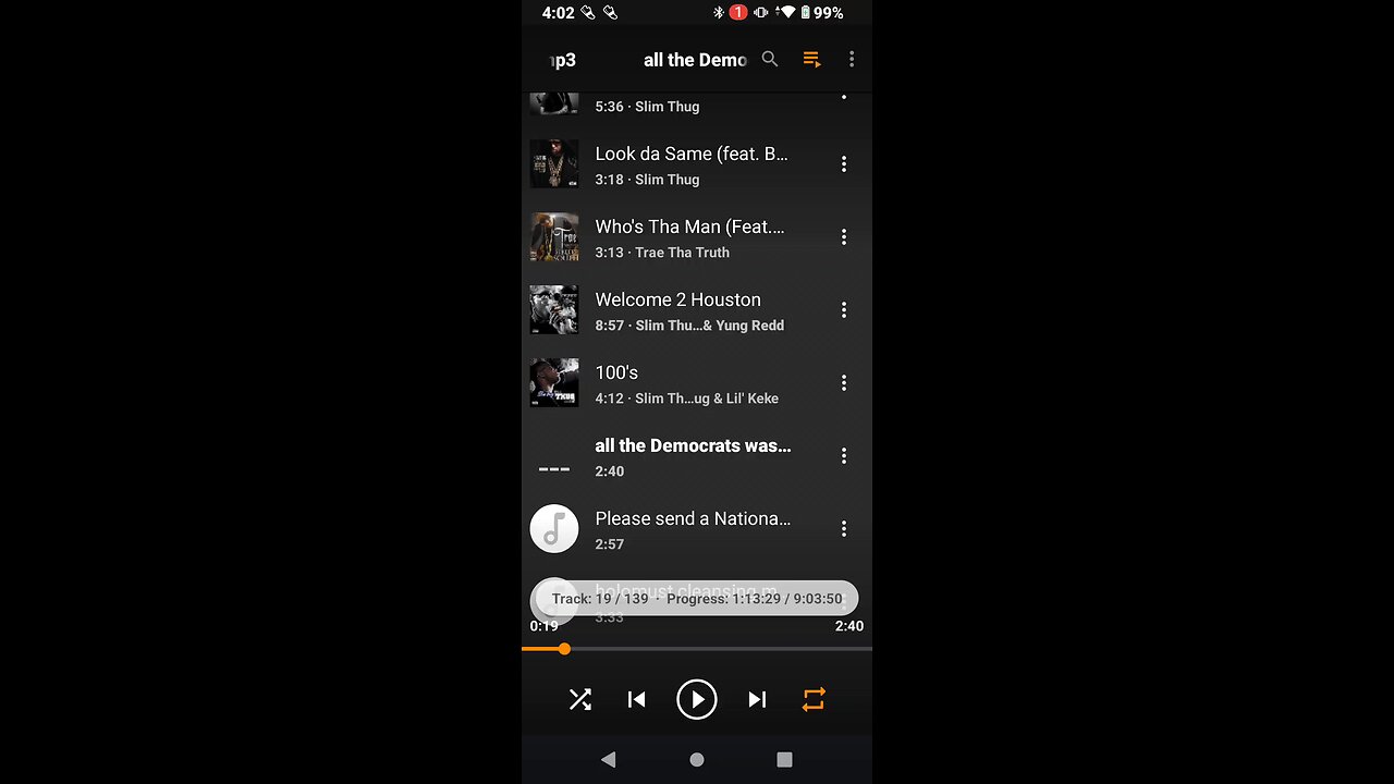 getting my playlist ready for running around in horner park