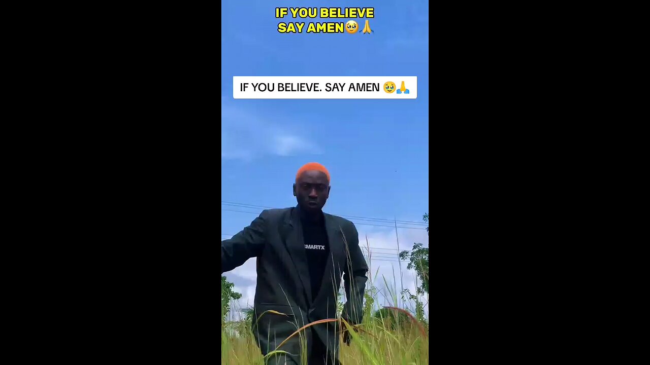 If you believe, say Amen 🙏💯