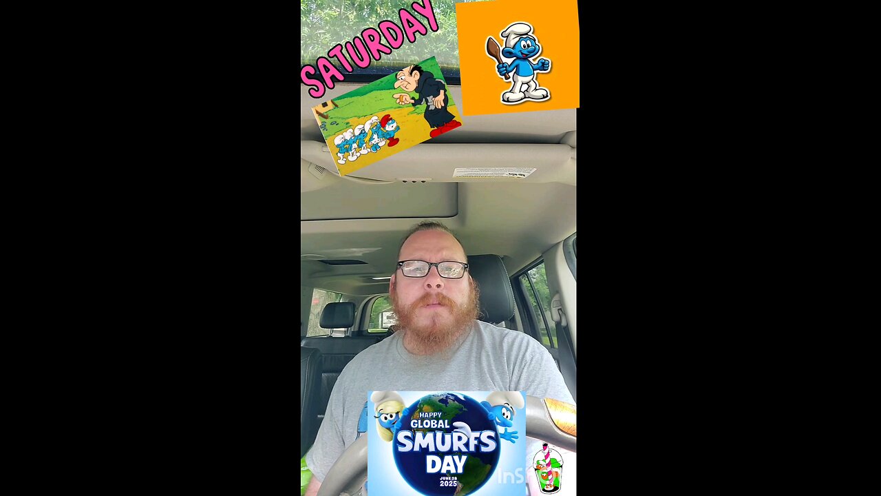 Saturday. hugs and smurfs!