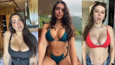 Hot Girls are you staring at my breast tiktok compilation