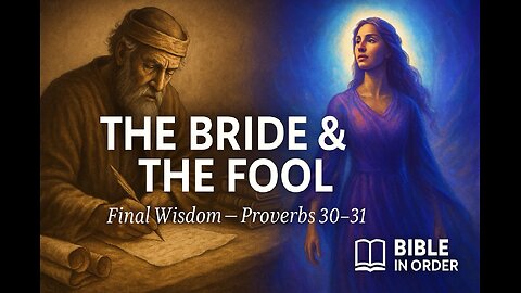 6/22/25 - Proverbs 30-31 Explained - The Bride, Fool & Final Words
