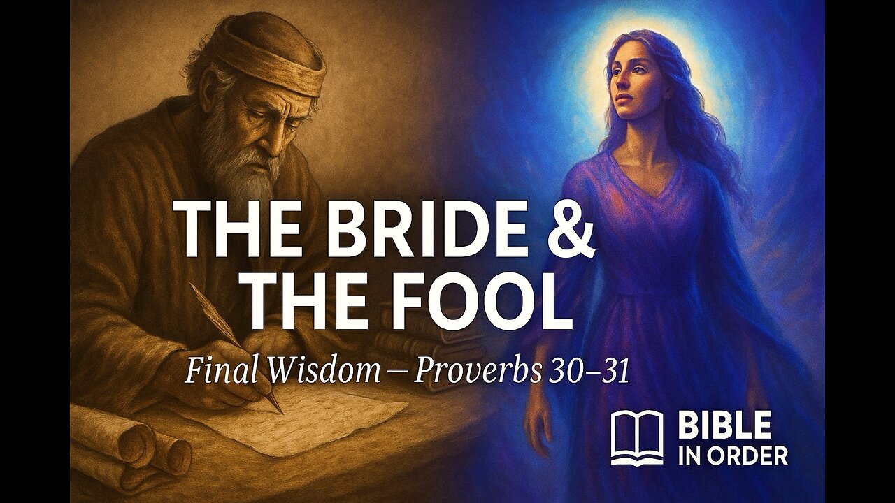 6/22/25 - Proverbs 30-31 Explained - The Bride, Fool & Final Words