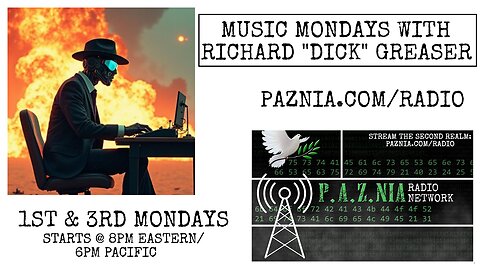 [P.A.Z.NIA RADIO NETWORK] Music Monday with Richard "Dick" Greaser of The Bitcoin Bugle (LIVE SHOW!)