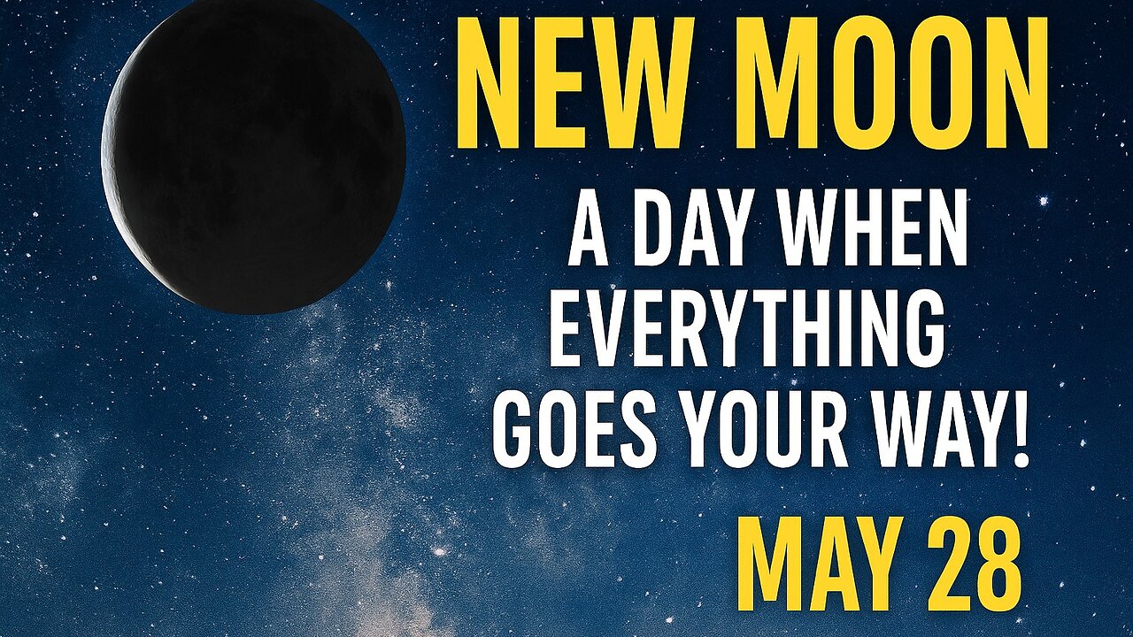 The New Moon Brings a Fresh Start: A Day When Everything Goes Your Way!