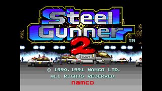 Steel Gunner 2 Arcade Game, Namco 1990, Longplay Playthrough