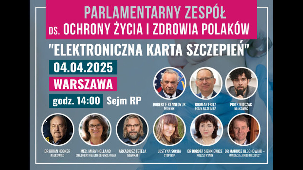 (Dowody naukowe ,co powoduje Autyzm)!!! Parlamentarny Zespół d/s Zdrowia i Życia Polaków.