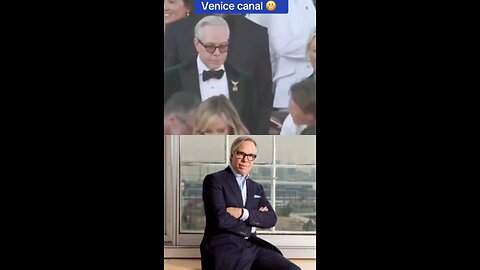 fashion icon Tommy hilfiger nearly fell face first into a Venice canal while trying to border #Tommy