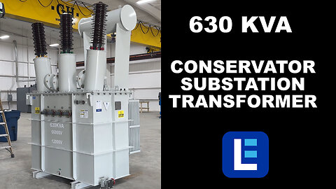 630 KVA Conservator Substation Transformer 66000V Delta Primary, 12000Y/6930 Grounded Wye Secondary