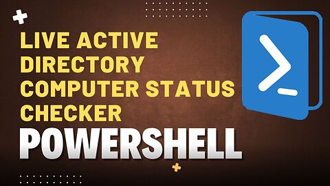 Live Active Directory Computer Status Checker with PowerShell