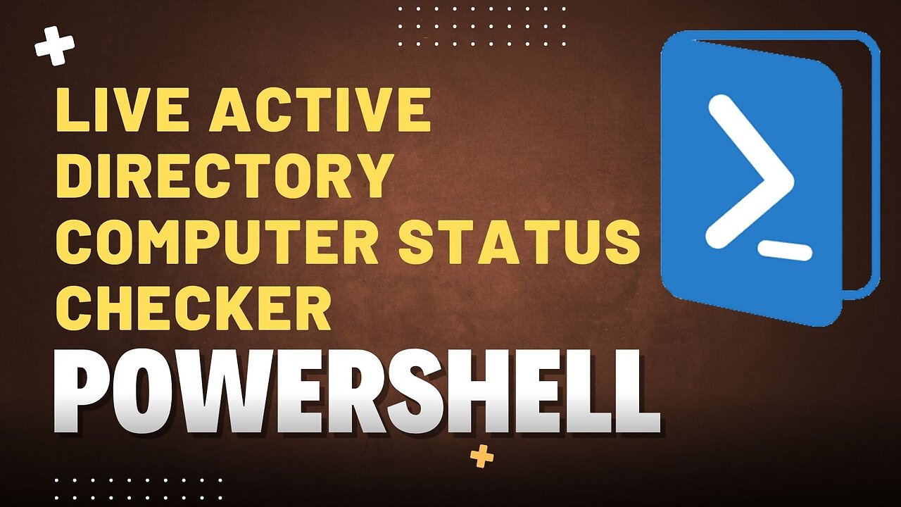 Live Active Directory Computer Status Checker with PowerShell