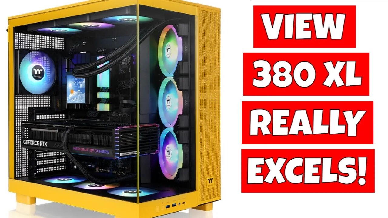 Thermaltake View 380 XL TG ARGB The BEST Dual Chamber PC Gaming Case