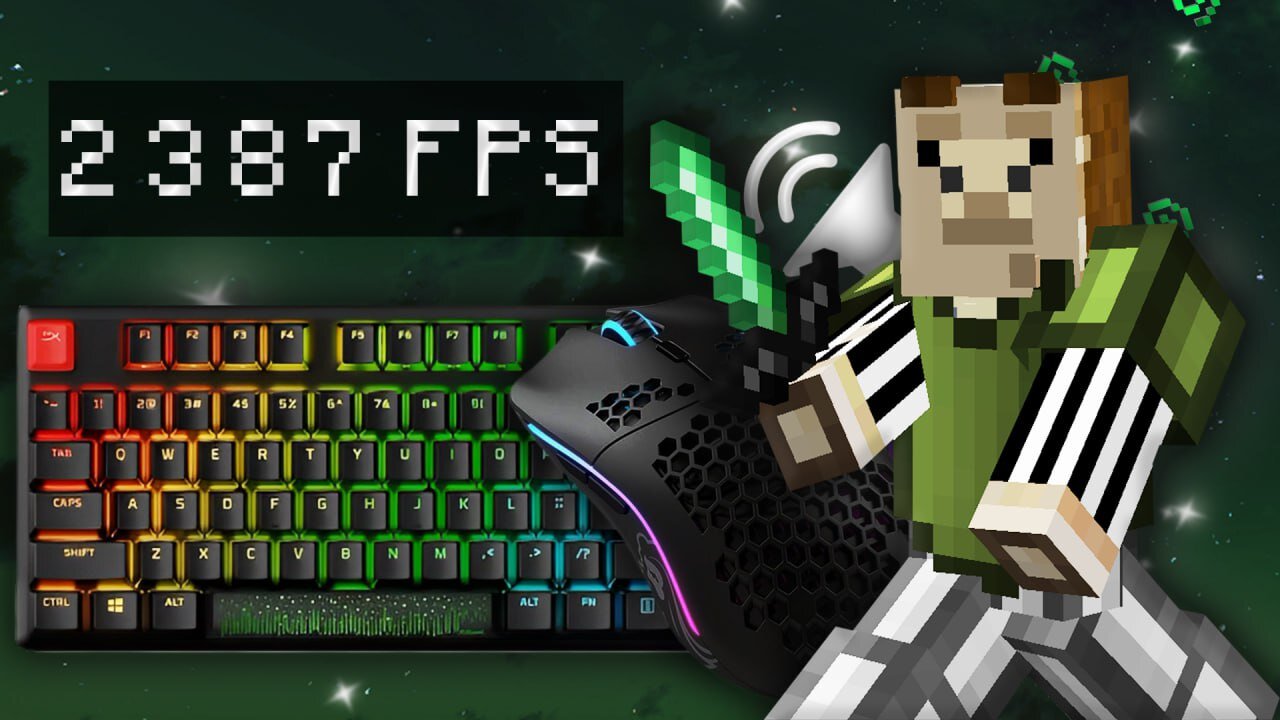 2000fps SMOOTH Bedwars ASMR Keyboard + Mouse Sounds | HYPIXEL BEDWARS