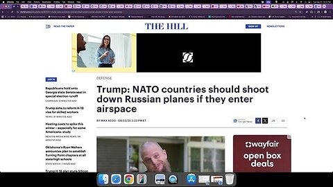 One Realm Against Another: D. Trump Says NATO Should Shoot Down Russian Warplanes!