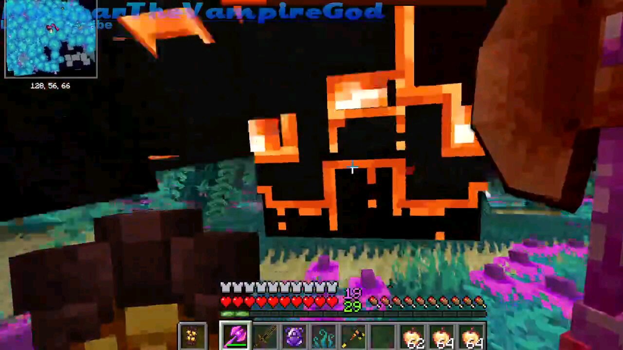 Minecraft mob battle nuclear joestar vs netherite monstrosity
