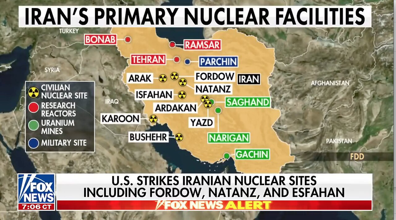 BUNKER BUSTERS DROPPED:Trump Hits Iran ‘HARD’: ‘There was no off ramp for diplomacy’