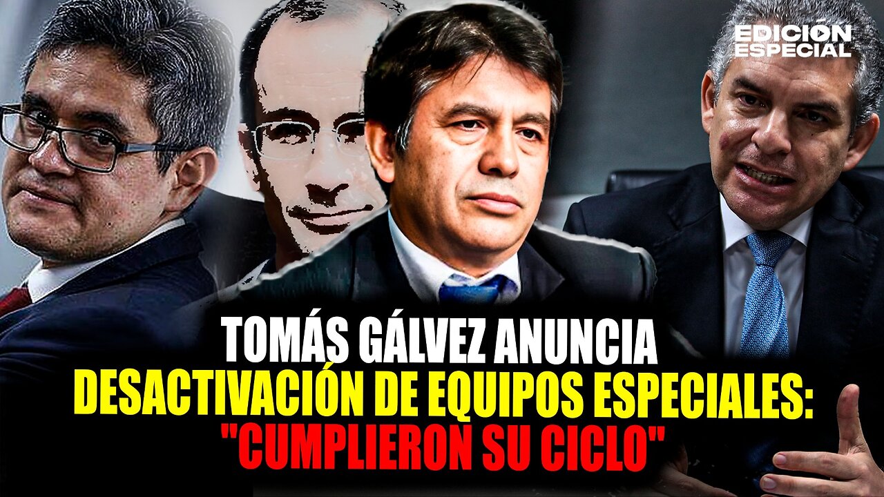 DEC 11 - Tomás Gálvez anuncia el fin de equipos especiales Lava Jato, Eficcop y Cuellos blancos