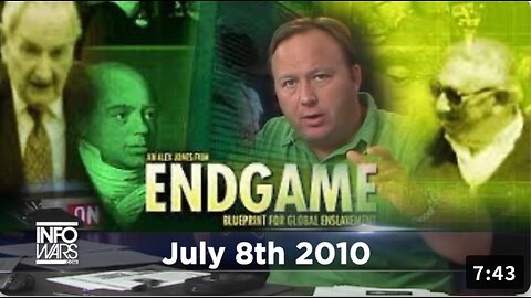 For Decades Alex Jones Exposed The Global Depopulation Agenda