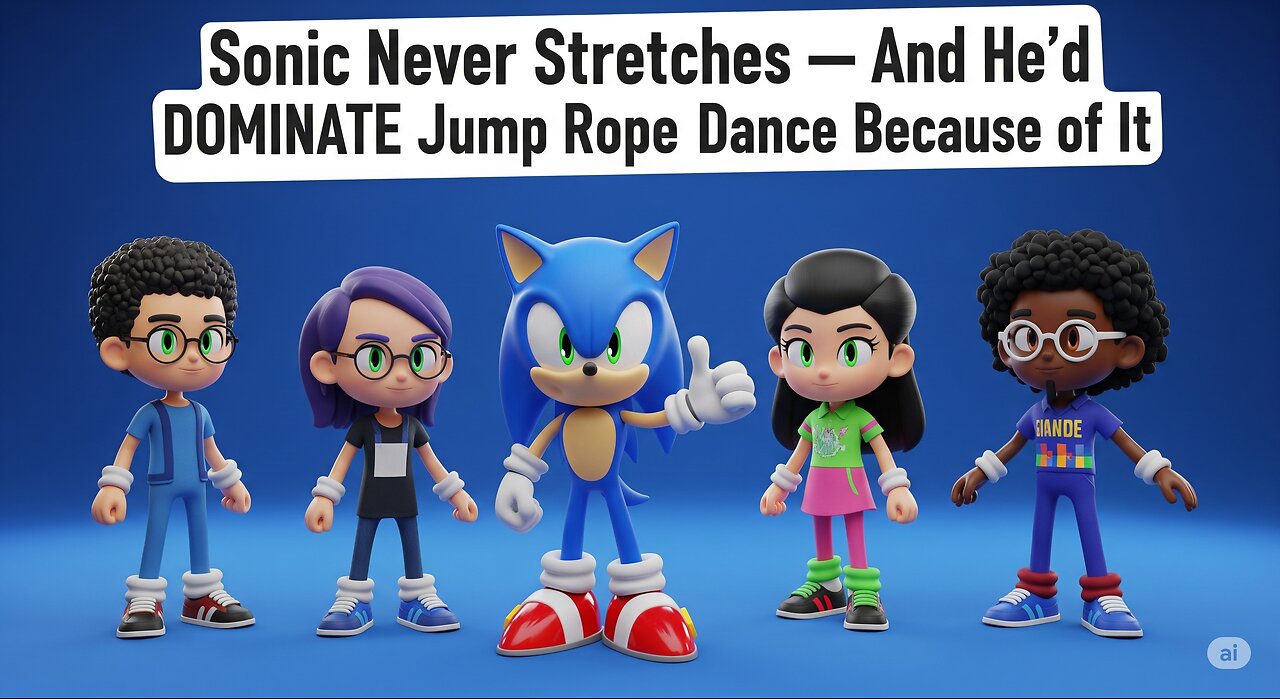 Sonic Never Stretches — And He’d DOMINATE Jump Rope Dance Because of It