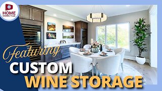 Amazing Dining Room With Custom Wine Storage!