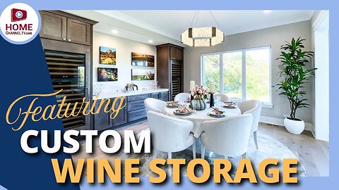 Amazing Dining Room With Custom Wine Storage!