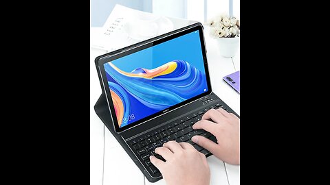 Wireless_Bluetooth Folio Keyboard Case With Auto Wake_Sleep & Three Adjustable Angles