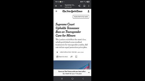 SUPREME COURT SIDES WITH TENNESSEE! Child mutilation is banned by states