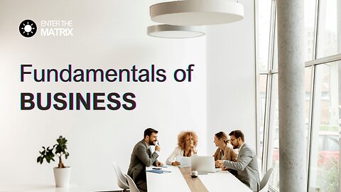 E0012 ENTER THE MATRIX - Fundamentals of BUSINESS