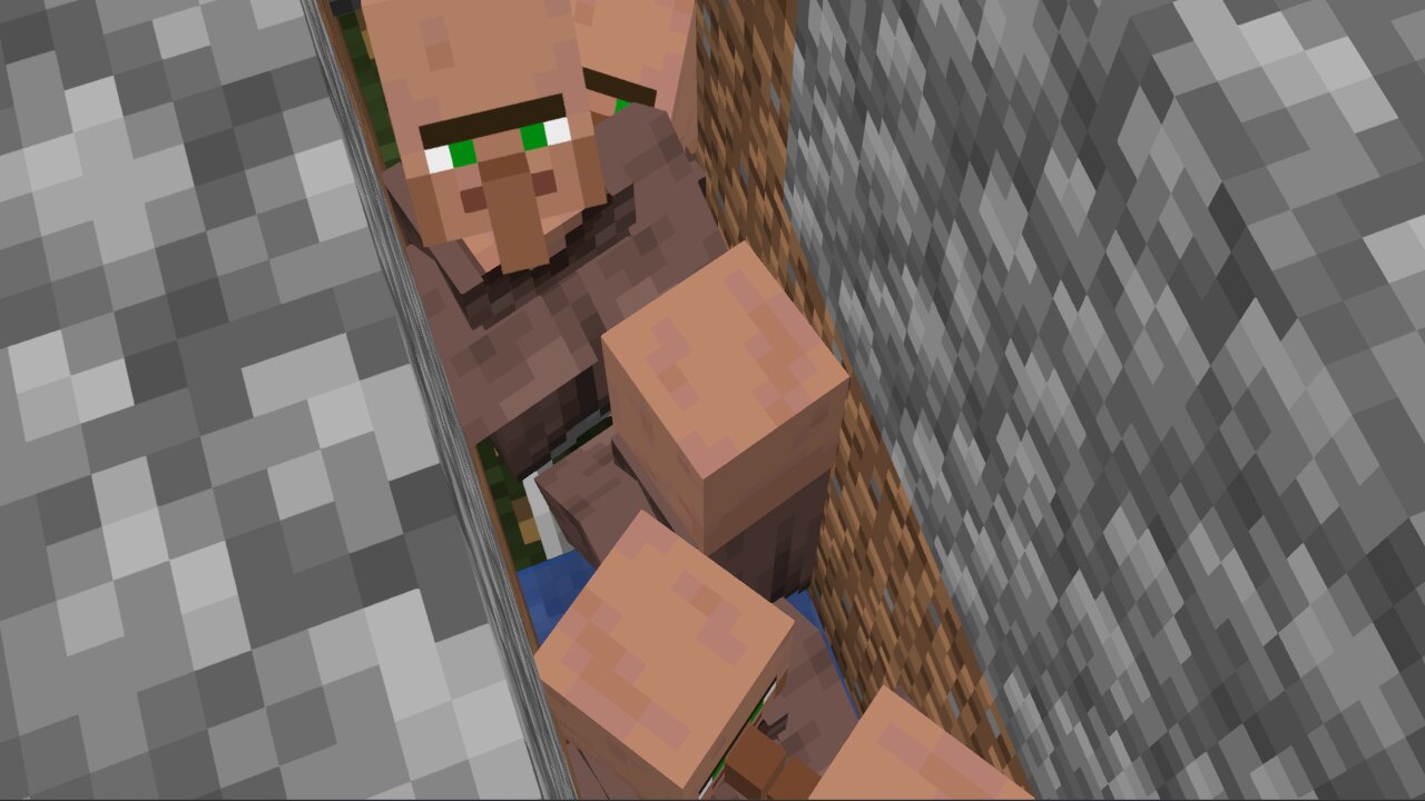 Survival Multi-Player #SMP - XP farm - Villager move ins