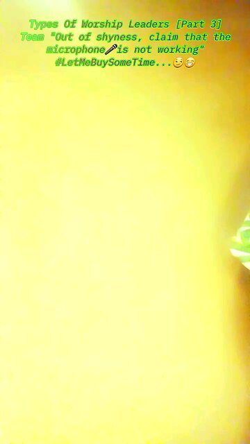 Types Of Worship Leaders [Part 3] Team "Out of shyness, claim that the microphone🎤is not working"