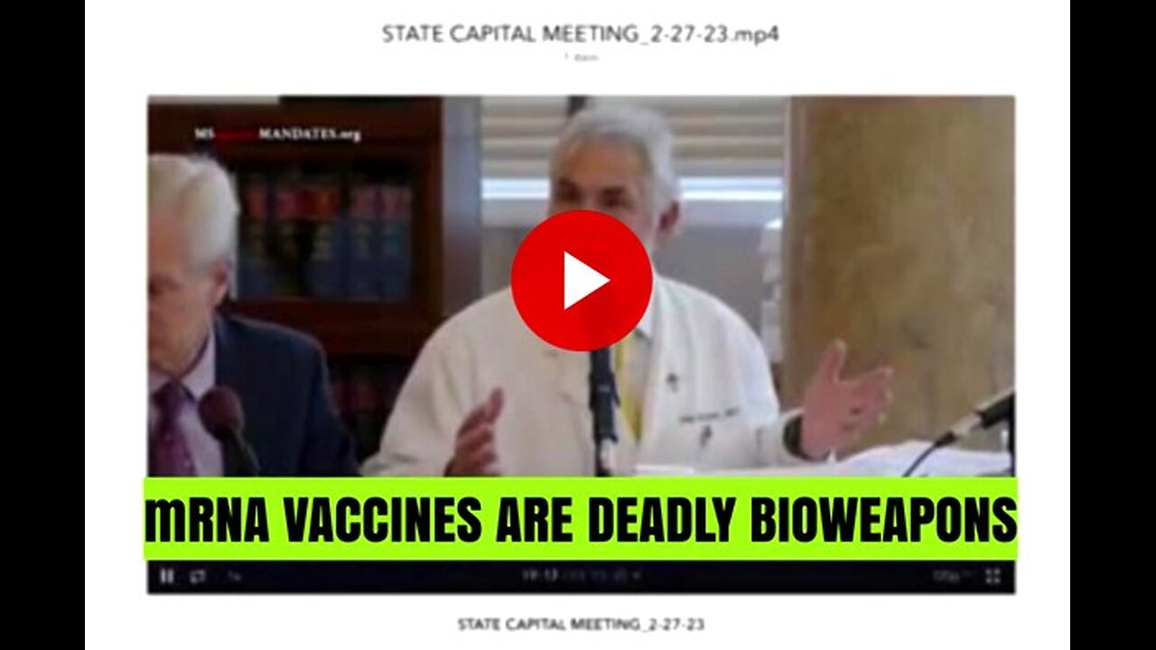 MOLECULAR BIOLOGIST EXPLAINS WHY mRNA VACCINES ARE DEADLY BIOWEAPONS