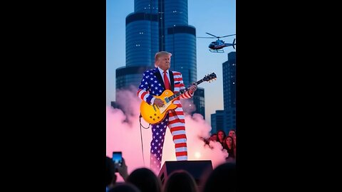 Donald Trump jams "Money for nothing"