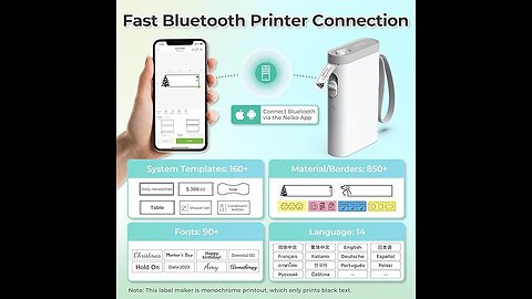 Nelko Label Maker Machine with Tape