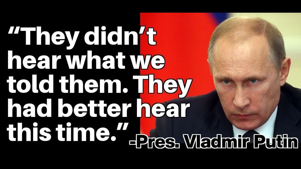 WHO'S SORRY NOW? by Vladimir Putin