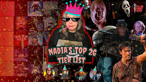 Birthday Horror Bash: Nadia's Top 26 Horror Movies Tier!