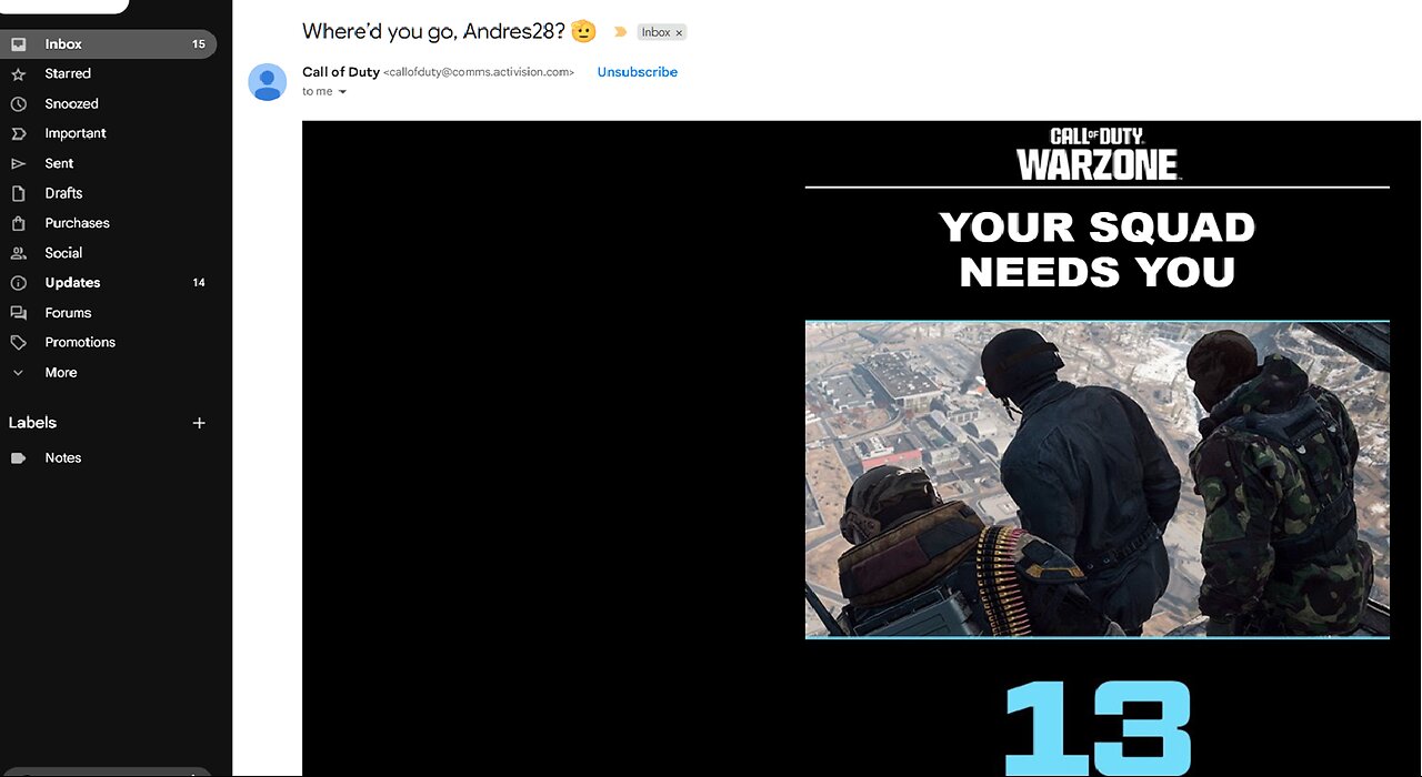 Battlefield 6 (COD asking players to comeback)