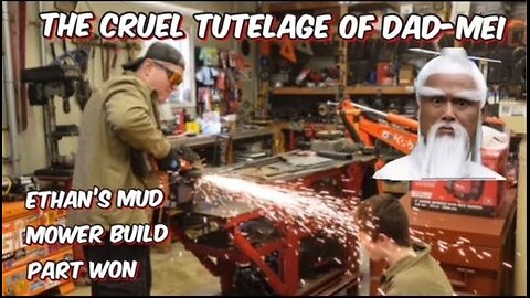 Private Pile is Born! The Cruel Tutelage of Dad-Mei...Craftsman LT4000 Mud Mower Build, Part One!