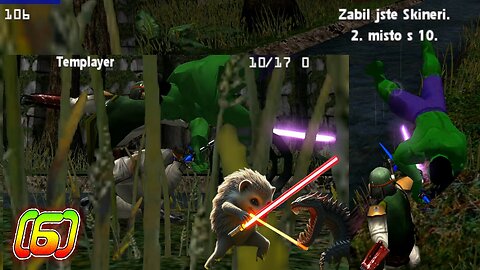 Teaching Skineri how to play Jedi Knight |6| Rancor Tossing + Boss Desann [CZ/EN]