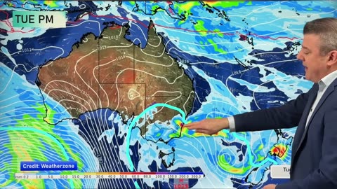 Australia: Southern cold fronts, showers & snow