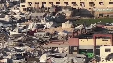 Ga_za City shows growing overcrowding in the western part