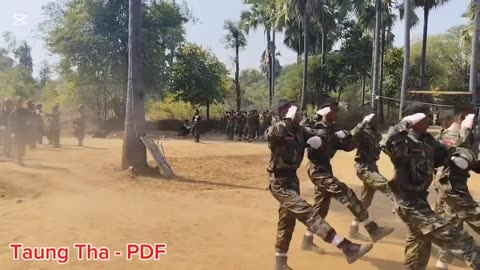 ⚔️🚁 Myanmar War | Taungtha PDF 2025 Drills and Tactical Compilations | RCF