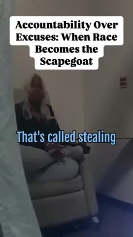 Woman Caught Shoplifting Blames White People