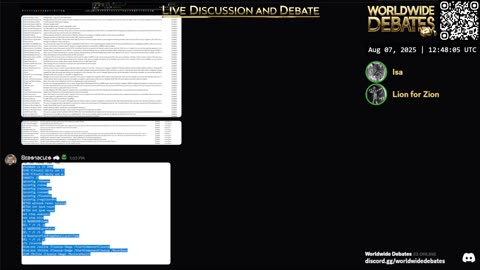 Worldwide Debates LIVE - # 0006 - YouTube/Rumble/Twitch/Kick