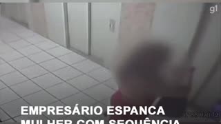Empresário espanca mulher com sequência de cotoveladas e socos em elevador no DF