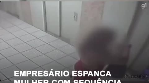 Empresário espanca mulher com sequência de cotoveladas e socos em elevador no DF