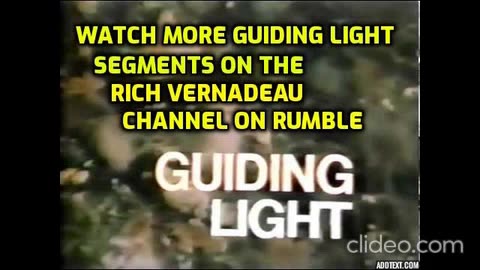 GUIDING LIGHT 9/26/78 segment VINTAGE 1978 GL