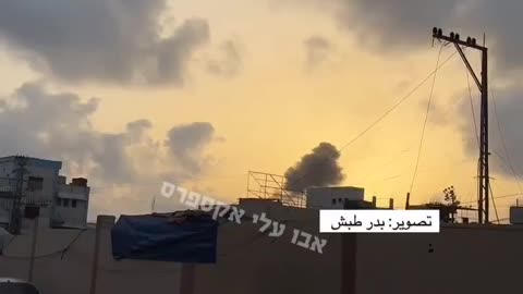 Dozens of attacks this morning across Khan Yunis Residents of Khan Yunis
