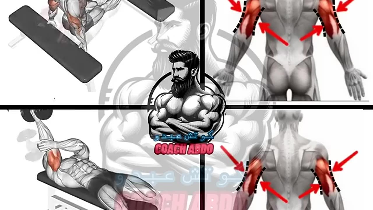 أقوى تمارين لتضخيم الترايسبس 💪 | Best Triceps Workout 🔥