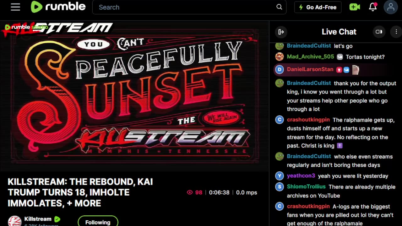 KILLSTREAM ARCHIVE 5/12/25 pt. 1