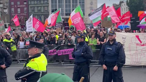 Sinn Féin has abandoned the anti Irish counter protest.